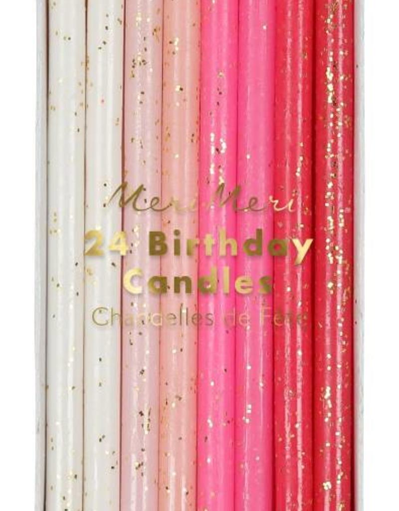 Meri Meri Pink Happy Birthday Candle