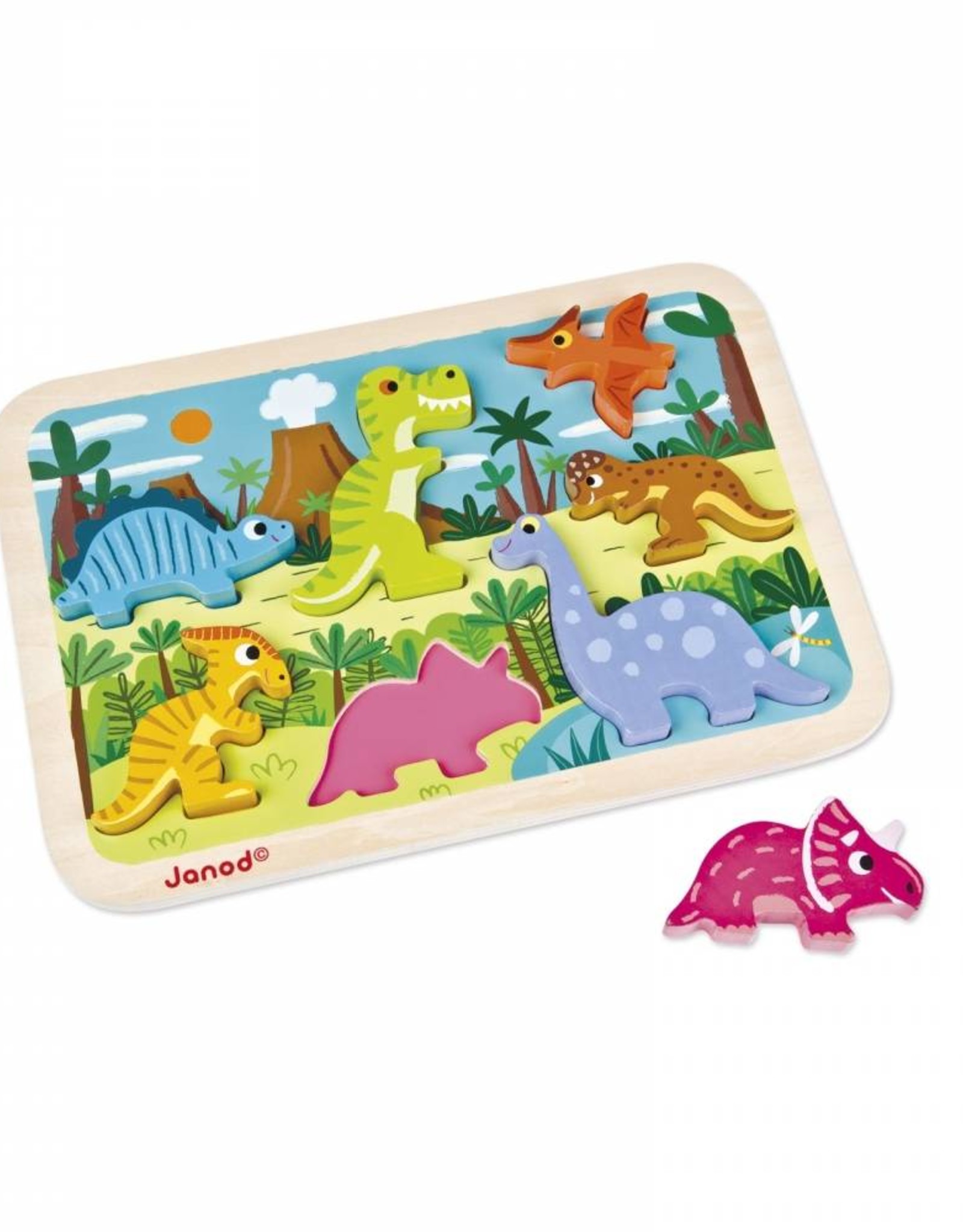 Janod chunky puzzle- dinosaurs
