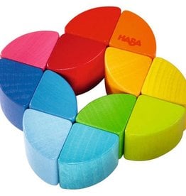 Haba rainbow ring clutching toy