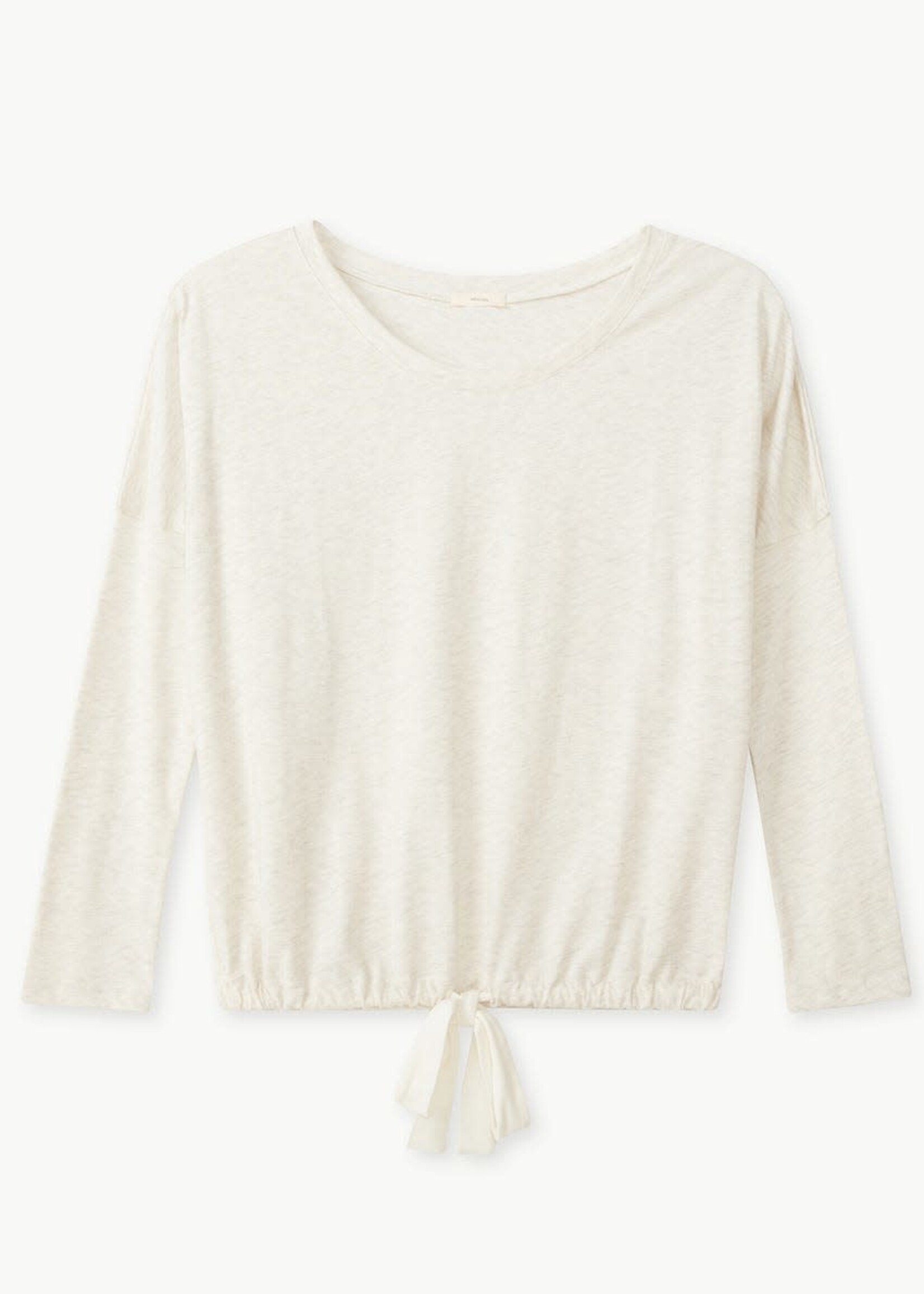 Eberjey Heather Slouchy Top & Cropped Pant Oatmeal L