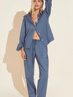 Eberjey  Organic SW Cotton Solid Long   PJ SET