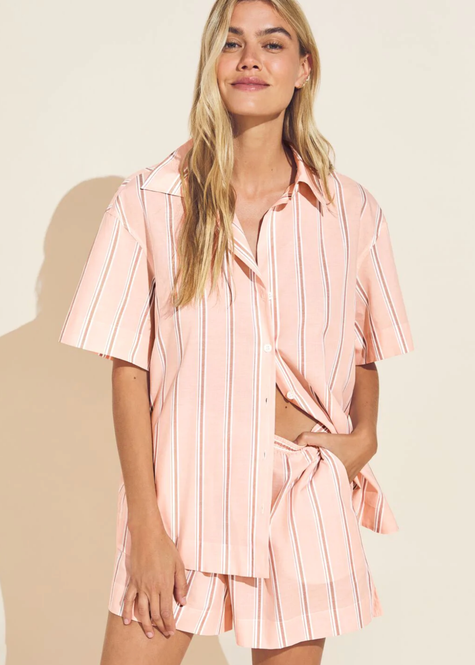 Eberjey Organic Print Short PJ SET	SWSRC