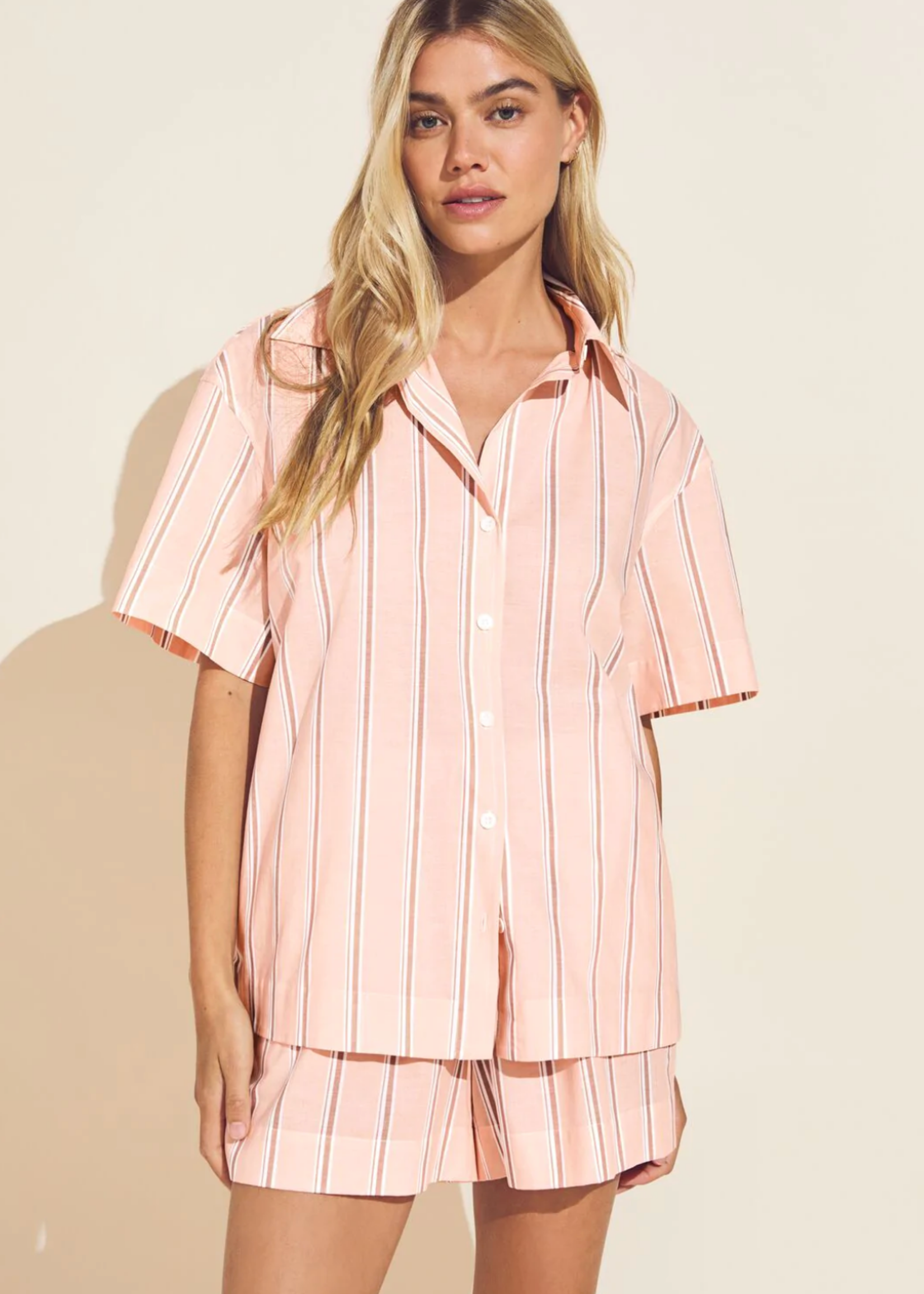 Eberjey Organic Print Short PJ SET	SWSRC