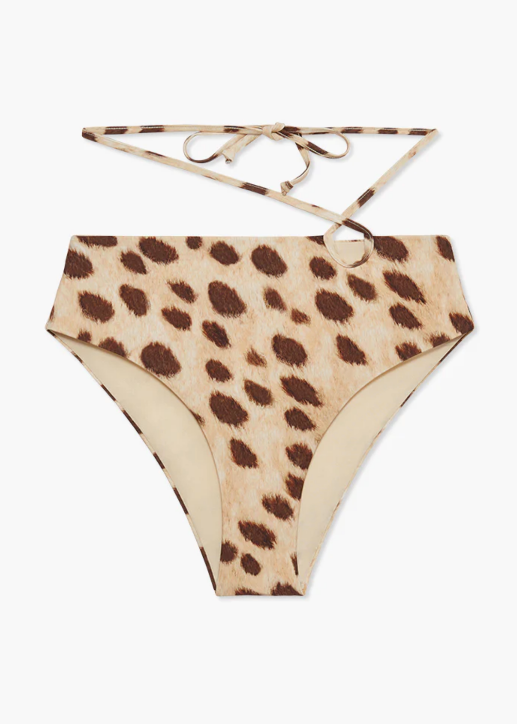 WWW Ruched & Strappy Tie  Bikini Set