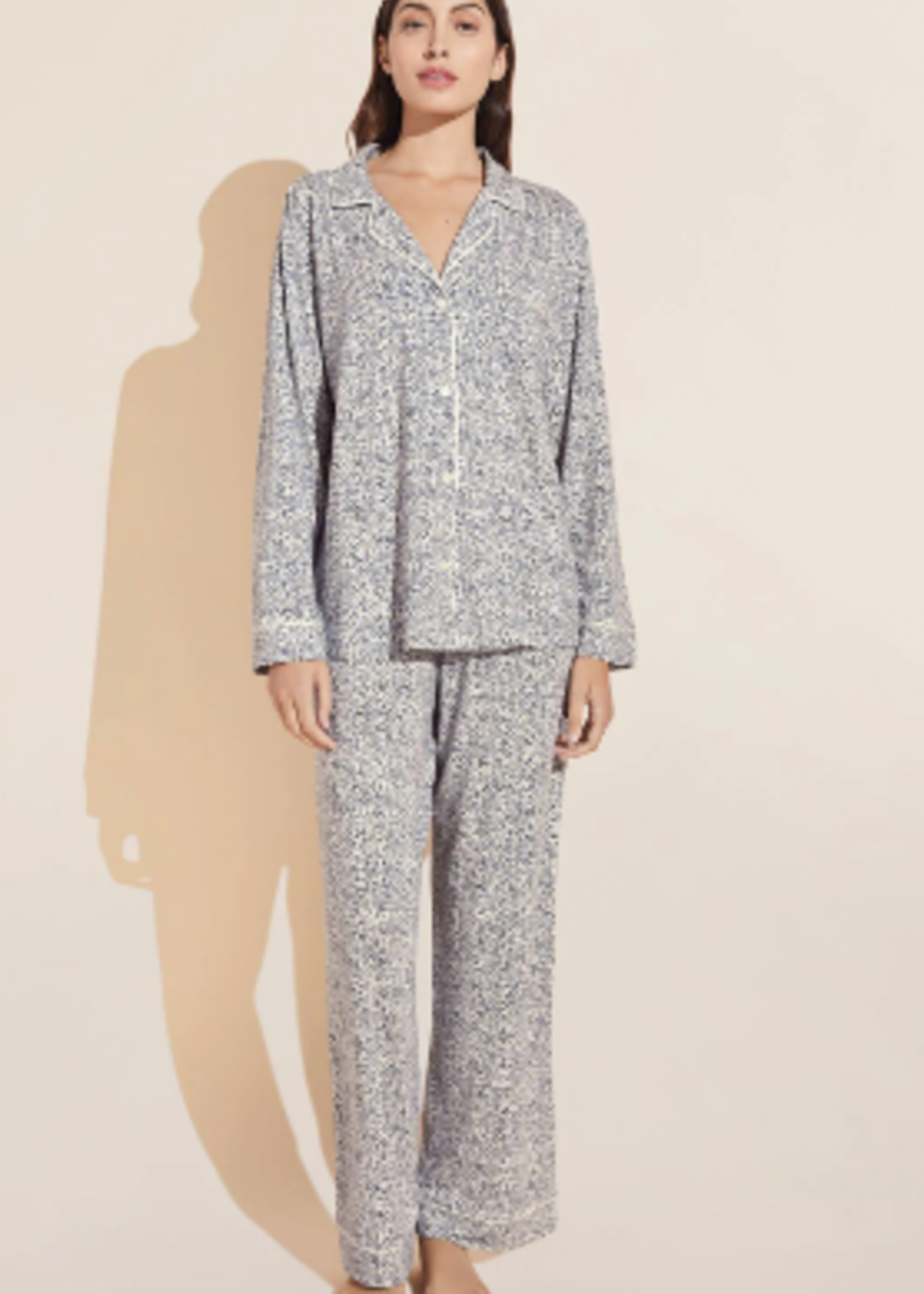 Eberjey Gisele Printed  Modal Long PJ Set