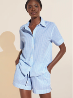 Eberjey Organic Sandwashed Cotton Printed Short PJ Set