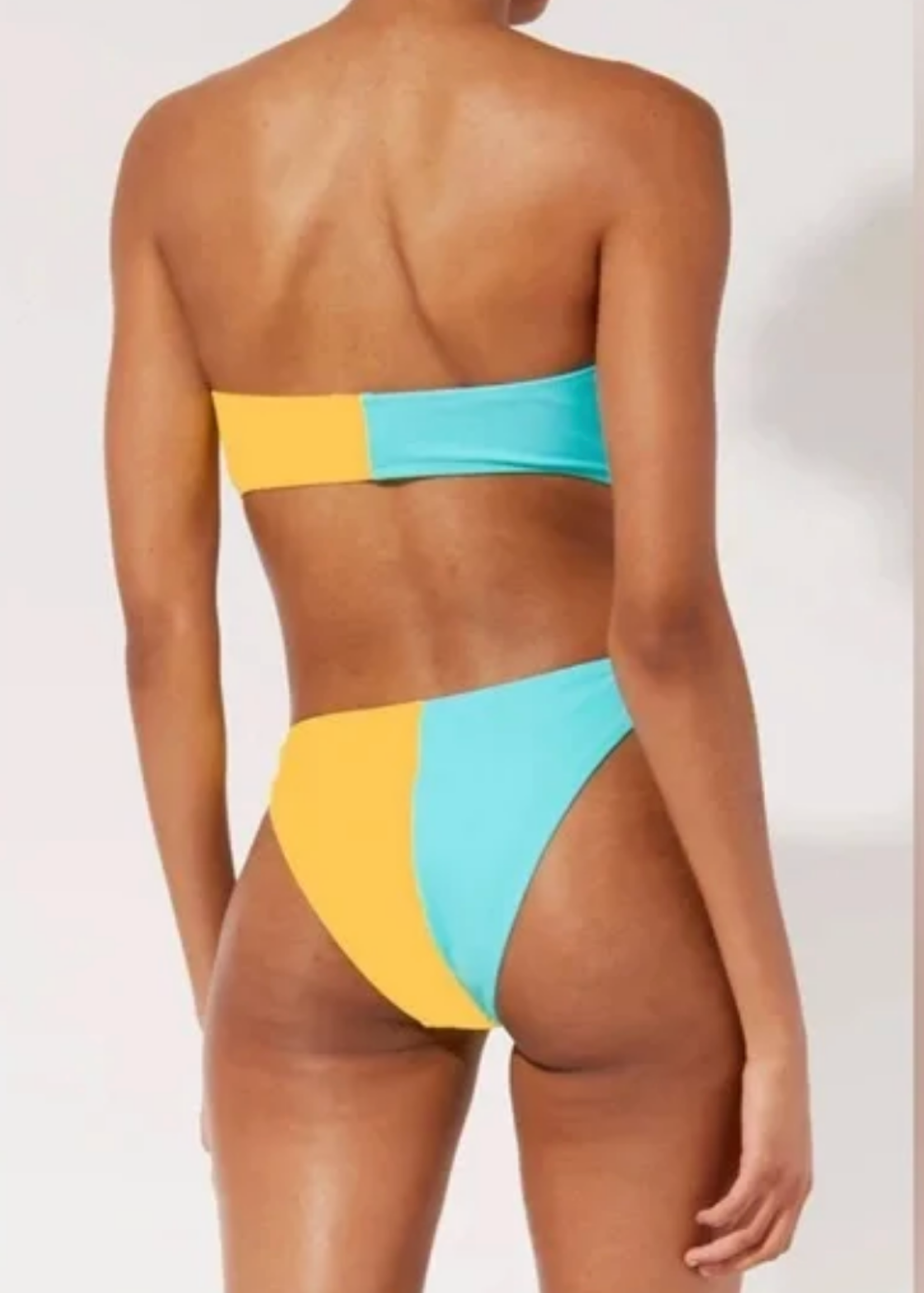 Solid & Striped x free people Tati color block bikini set