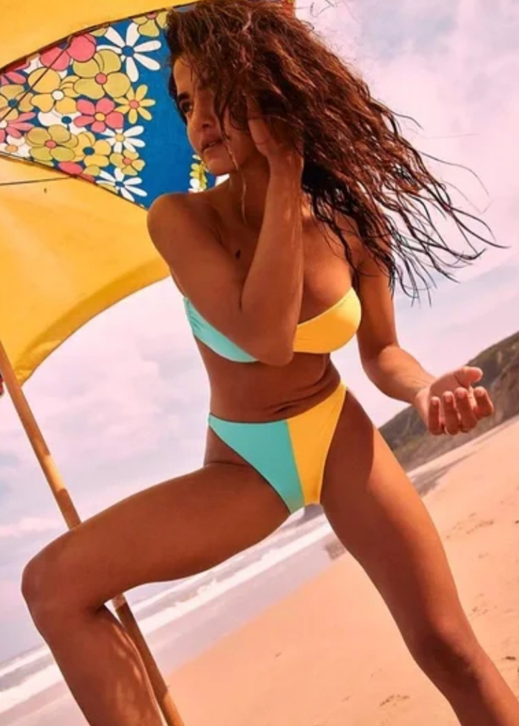 Solid & Striped x free people Tati color block bikini set