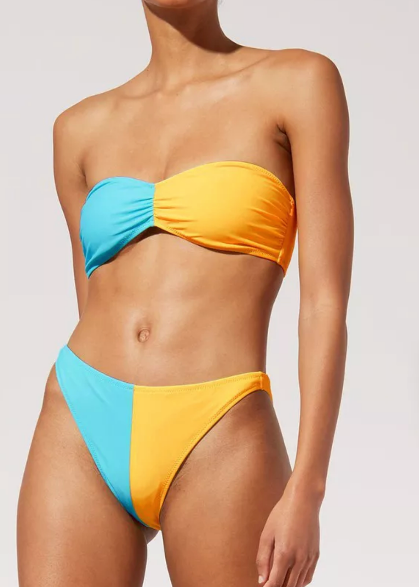 Solid & Striped x free people Tati color block bikini set