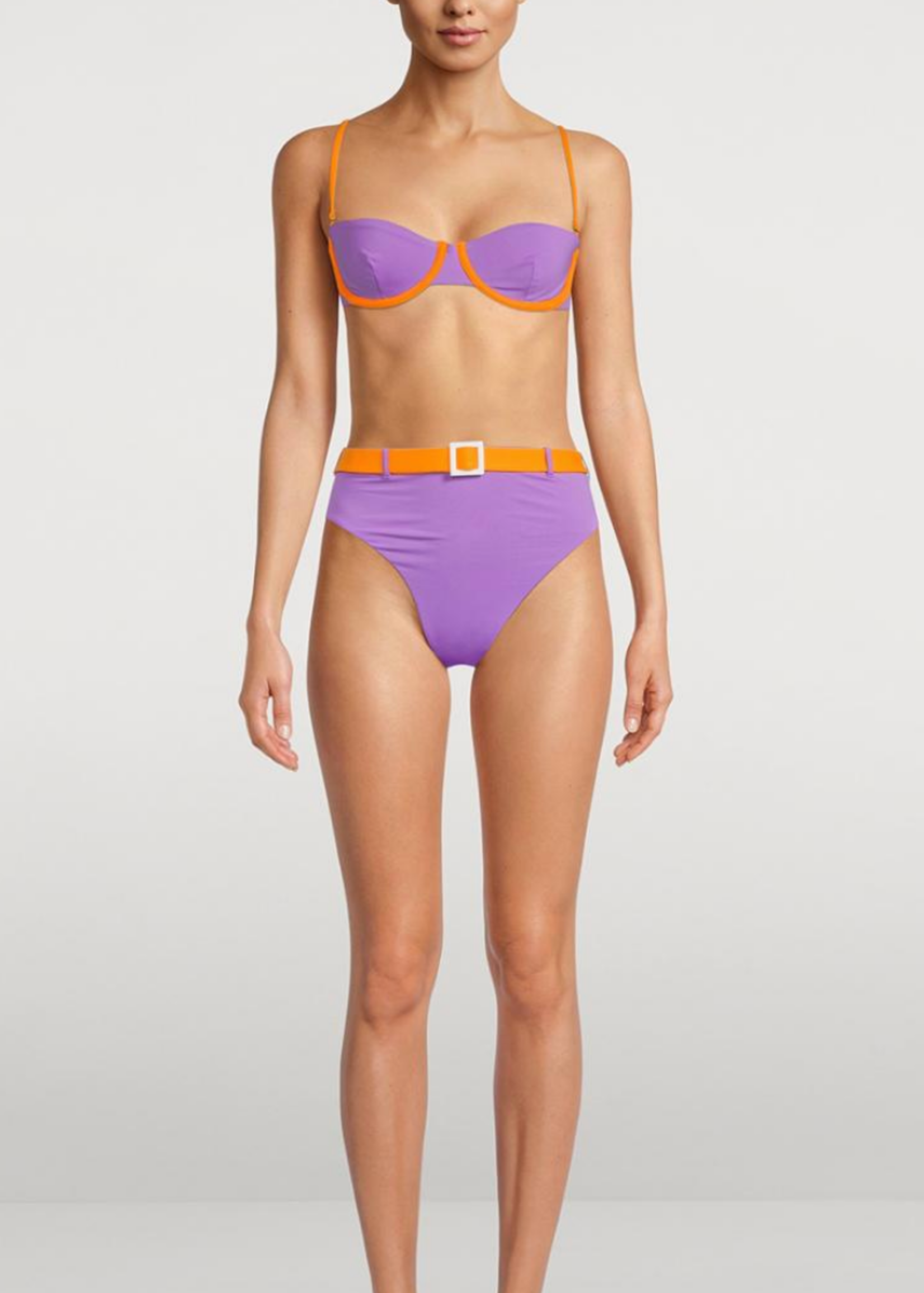 WWW  Balconette  &  Emily  Amethyst/Carrot Bikini Set