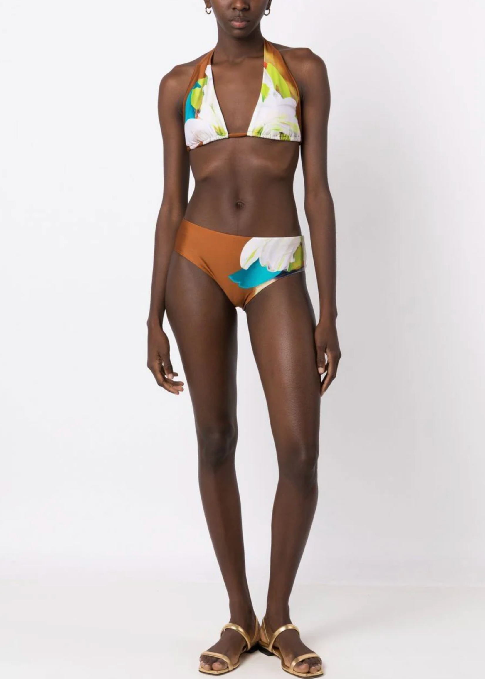 Lenny Niemeyer Lenny Niemeyer Halter & Mid Bloom  Bikini Set