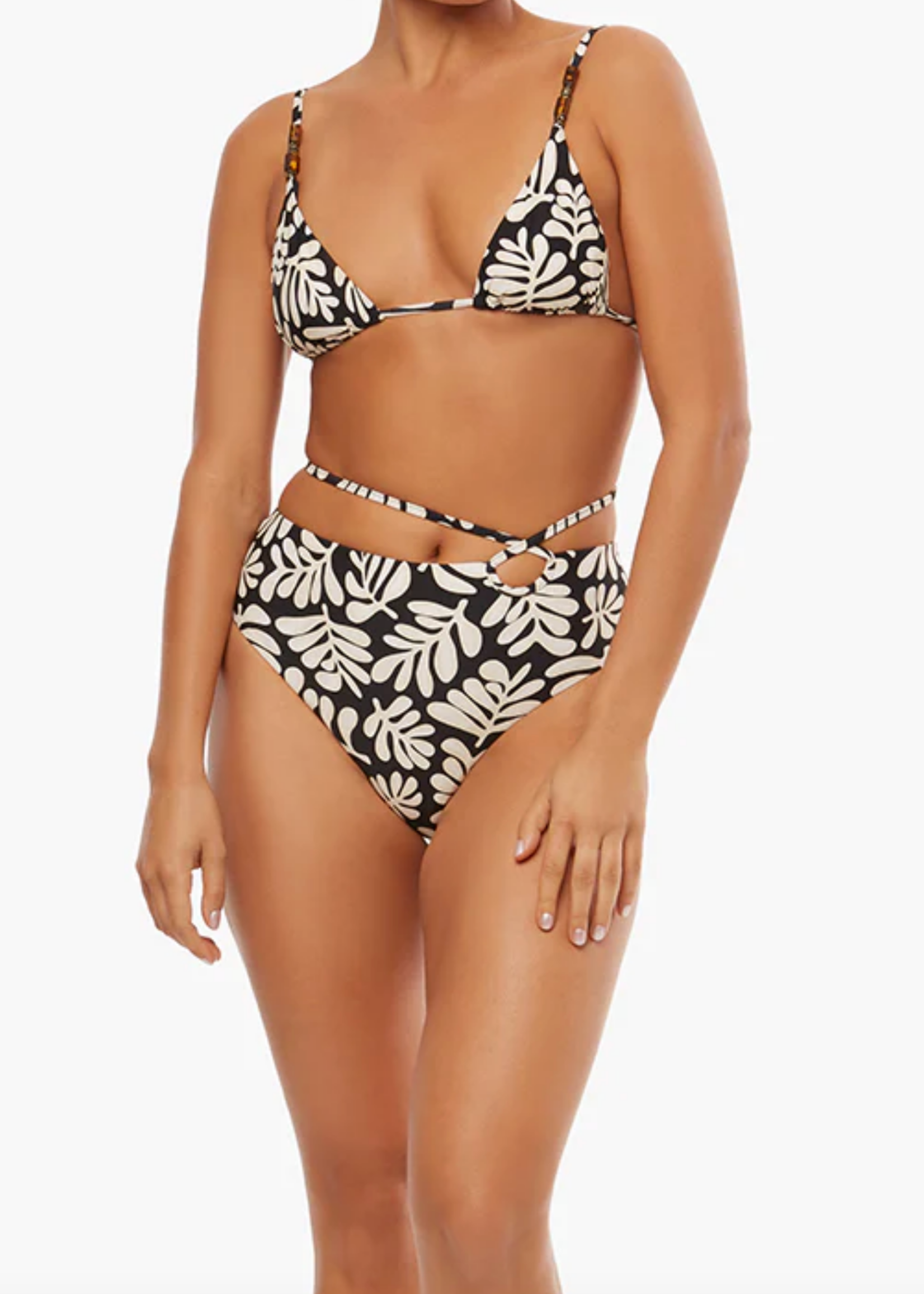 WWW Cooper & Strappy Black Bikini Set