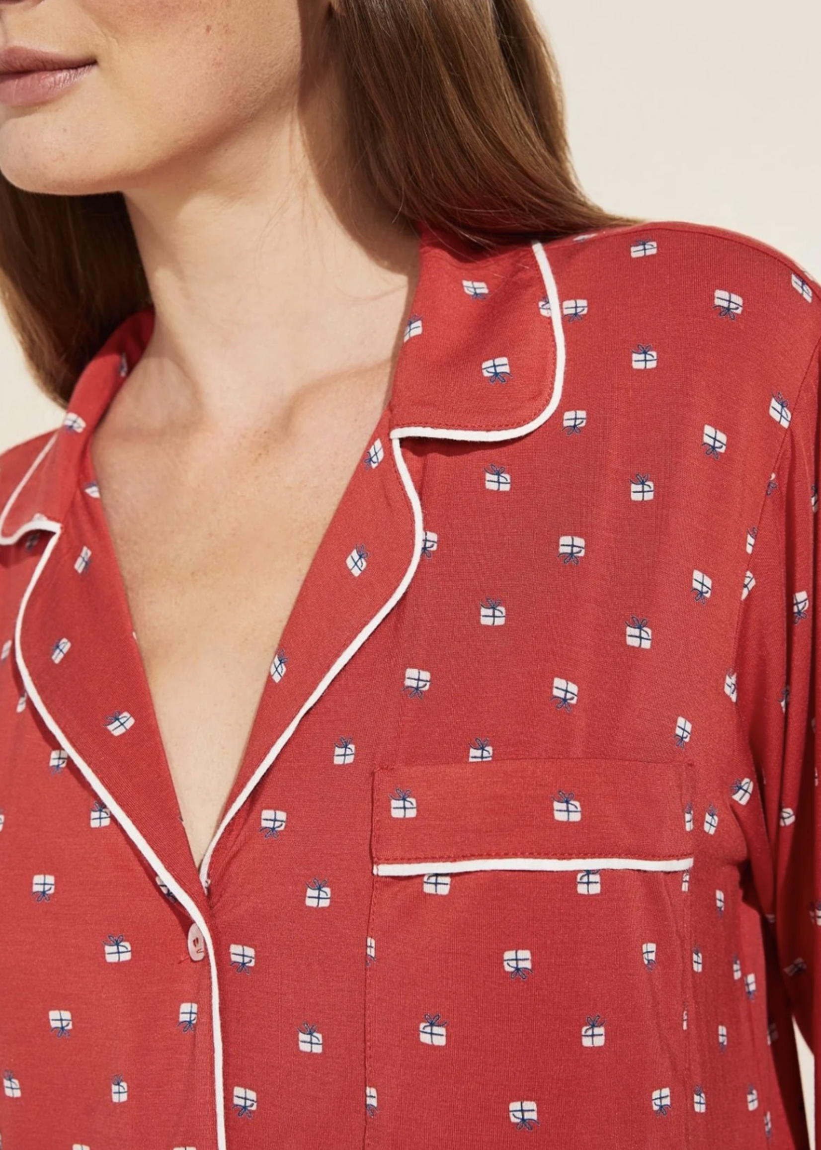 Eberjey Gisele Printed Sleepshirt PH/BO