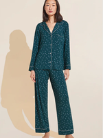 Eberjey Gisele Printed Long PJ Set FF/IV