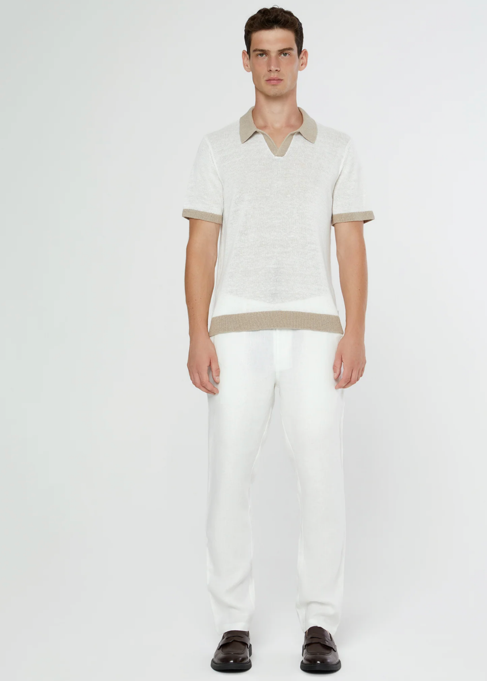 Onia Men Linen Trouser Solid White