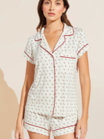 Eberjey Giselle Printed Heart Red Short