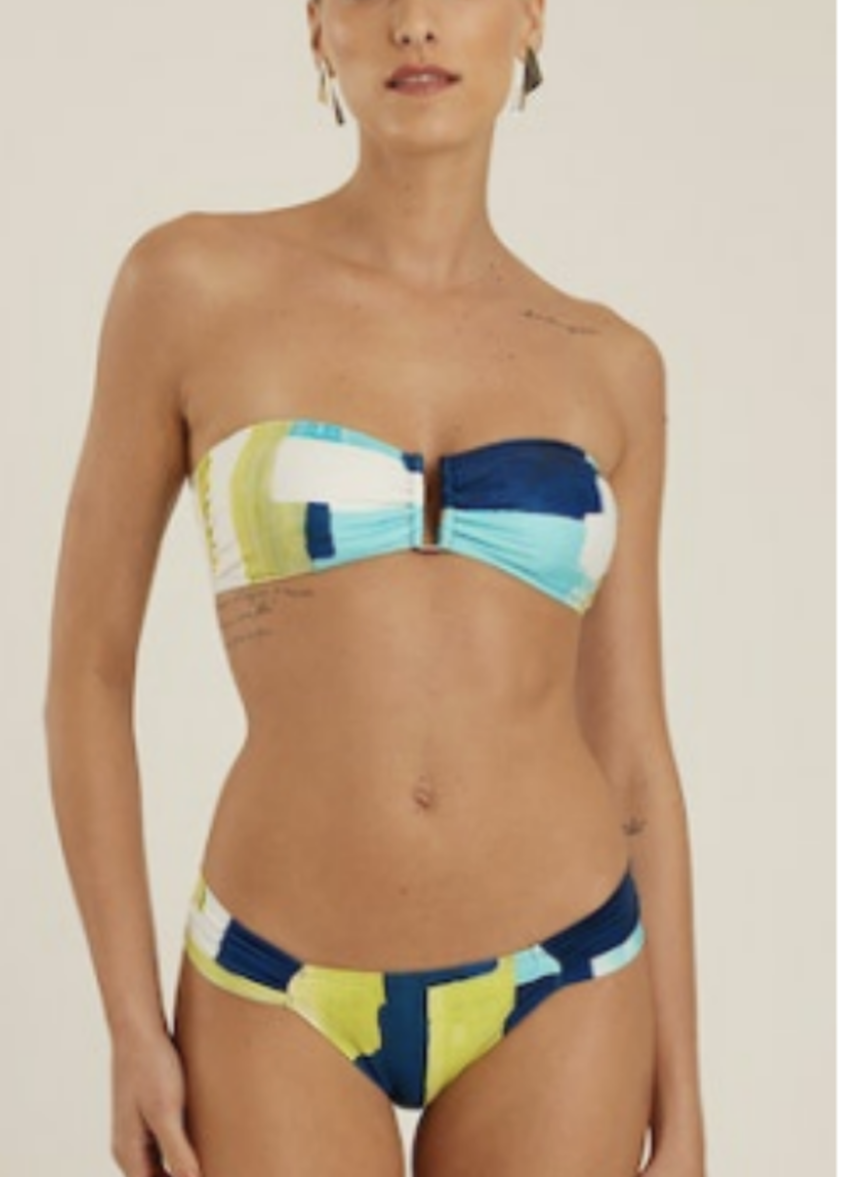 Lenny Niemeyer Lenny Drop Bandeau Bleue Bikini Set