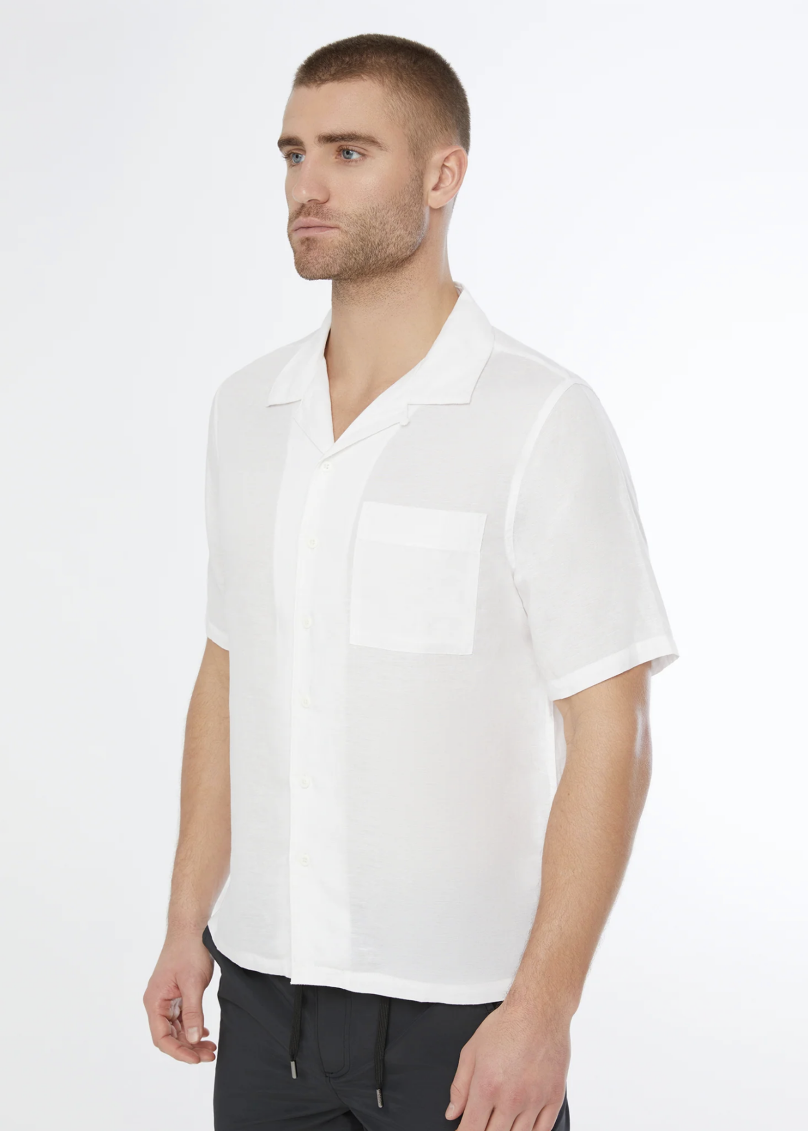 Onia  Men Onia Men Air Linen Vacation Shirt White