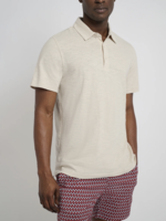 Onia Men Slub Short Polo Stone