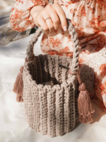 Binge  Knitting Binge Amalfi Bucket Bag Tan