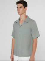 Onia Men Air Linen Vacation Shirt Sage