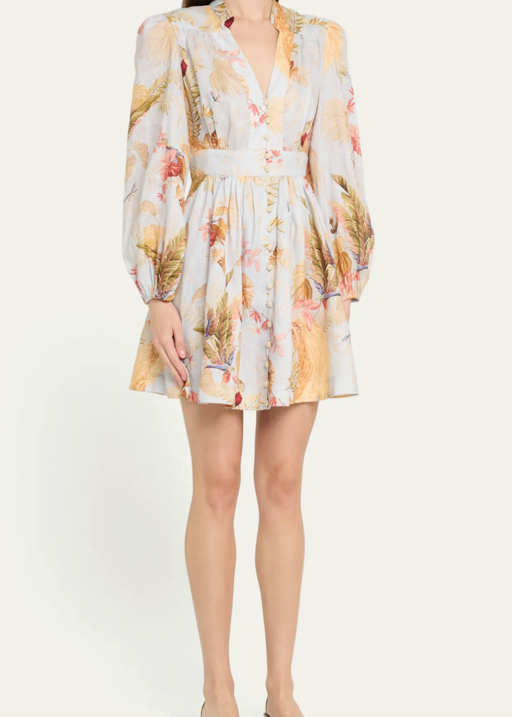 Zimmermann Zimmermann Ascension Plunge Mini Dress