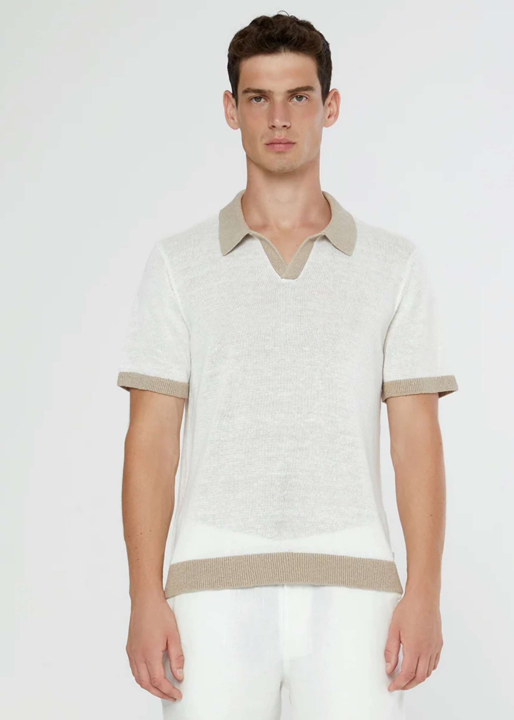 Onia Men Linen Johnny Polo Sweater