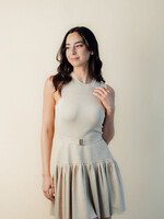 Zimmermann Zimmerman Acacia Metallic Mini Dress Cream Gold