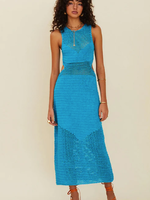 Suboo Chroma Crochet Sleeveless Midi Dress	Azure