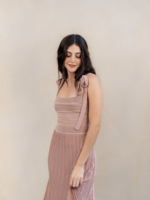 Zimmermann Zimmermann Lucky Metallic Tie dress Metallic Pink