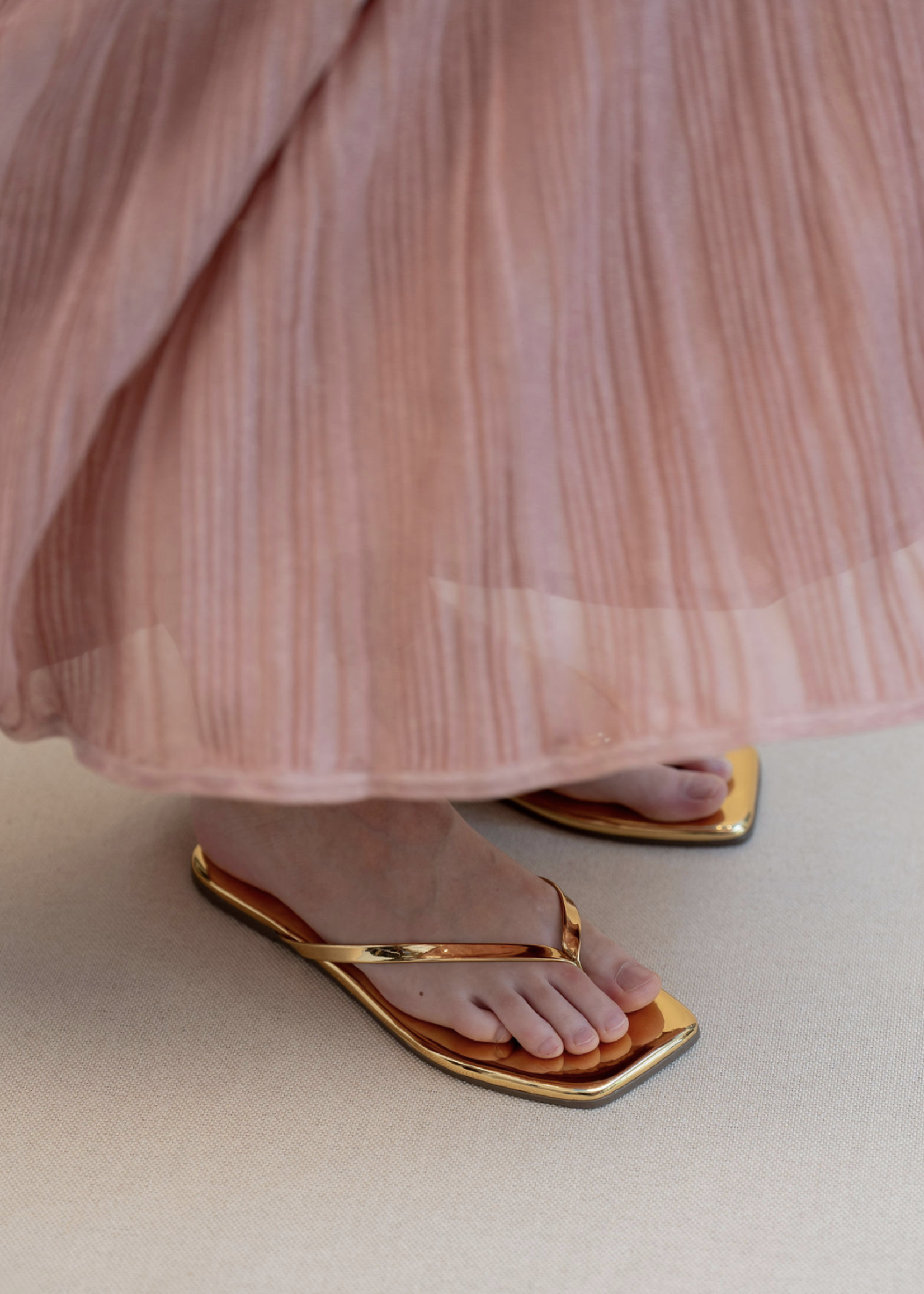 Zimmermann Zimmermann Lucky Metallic Tie dress Metallic Pink