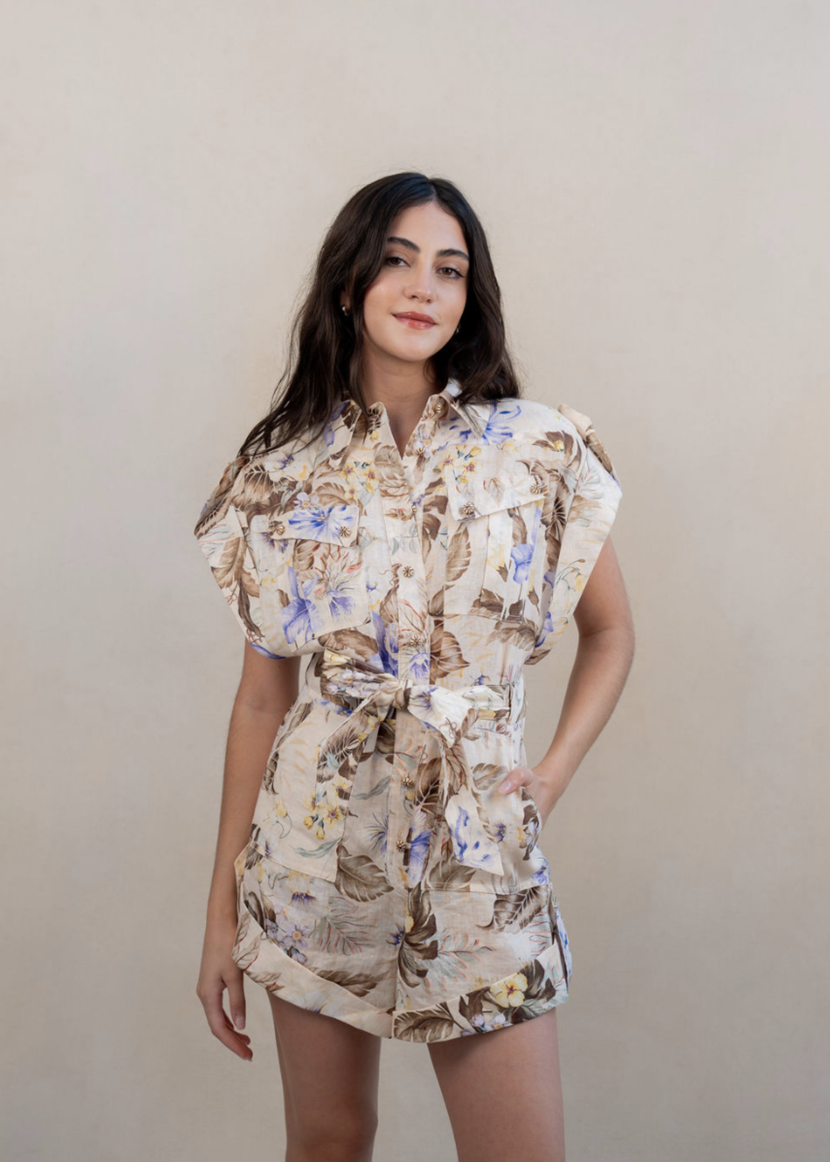 Zimmermann Zimmermann Coco Cuffed Playsuit