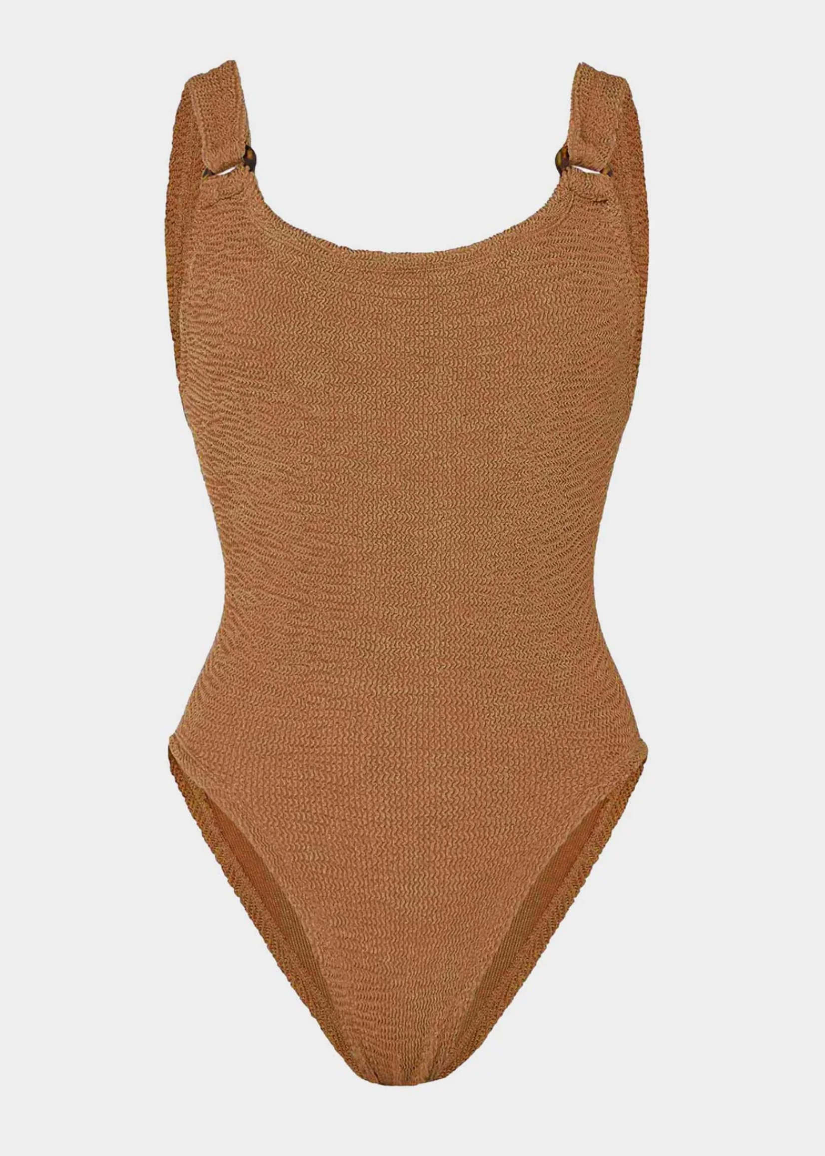 Hunza  G Hunza G Metallic Swimsuit Cocoa