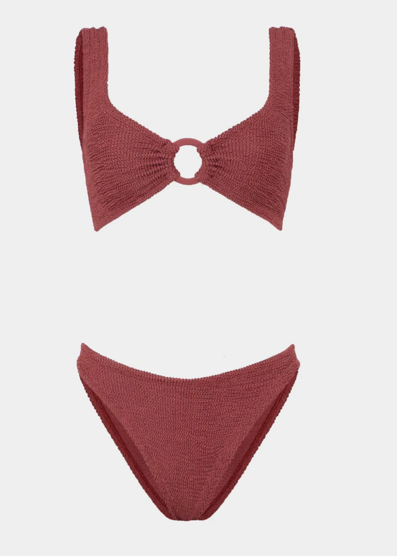 Hunza  G Hunza Julia  Bikini Mettalic Rosewood