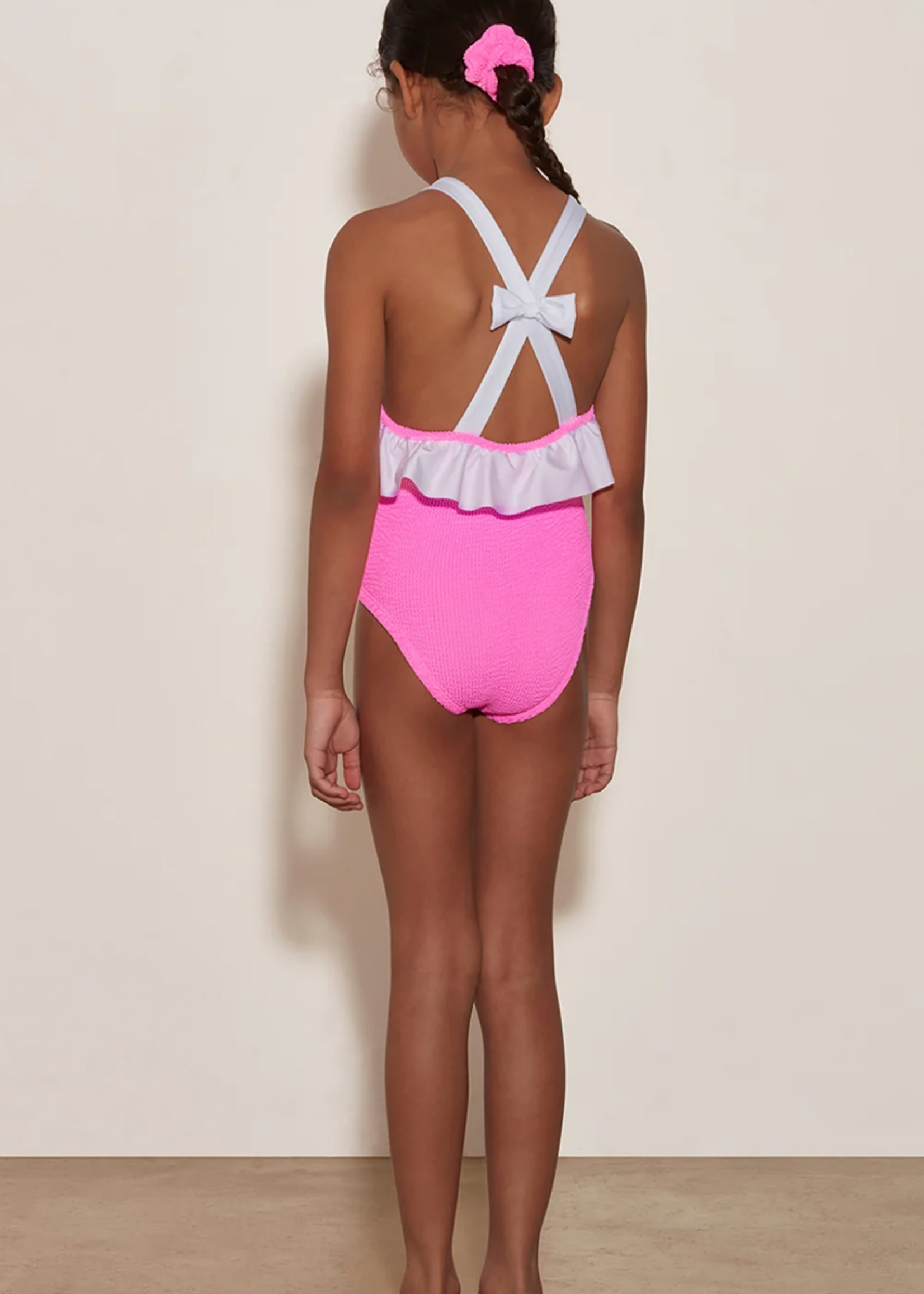 Hunza  G Hunza G Kids Lara Swimsuit 3/6 Bubblegum