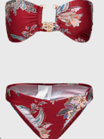 Zimmermann Zimmermann Rhiannon Knot Trim Bikini Red Multi