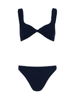Hunza  G Hunza G Juno Bikini Metallic Crinkle Navy