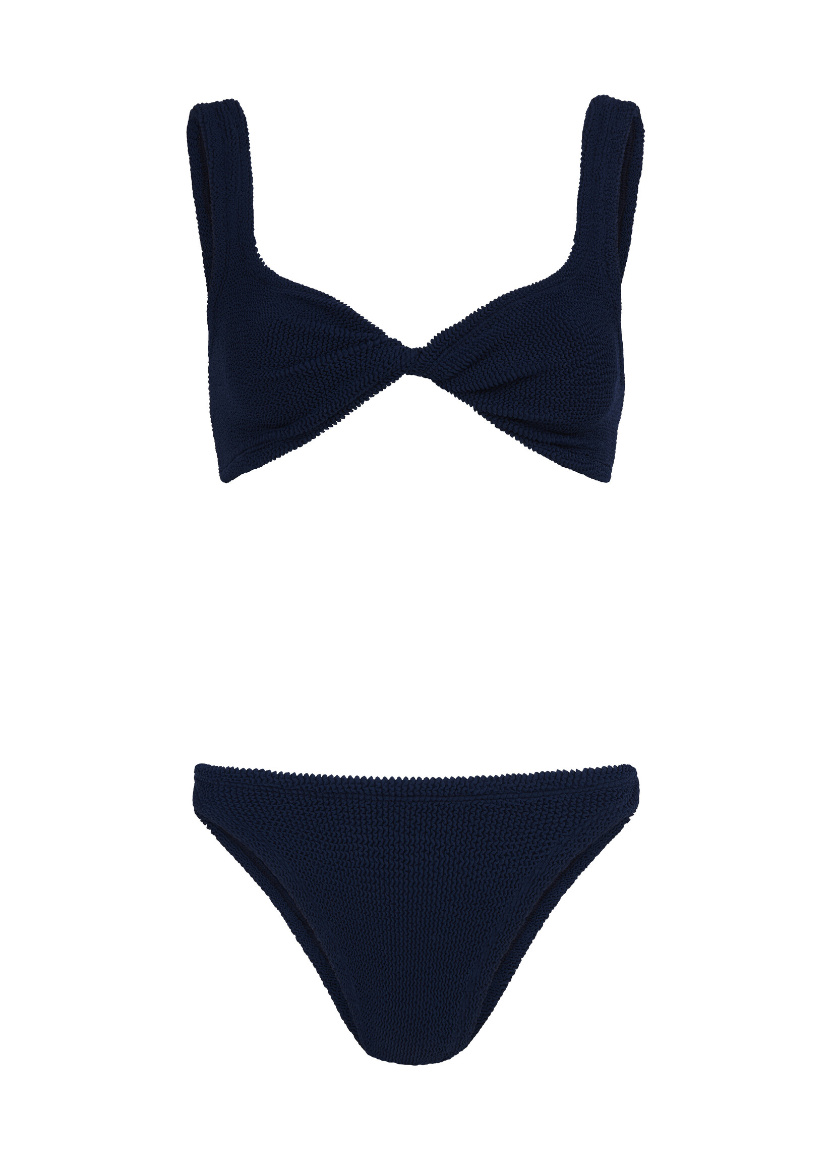 Hunza  G Hunza G Juno Bikini Metallic Crinkle Navy