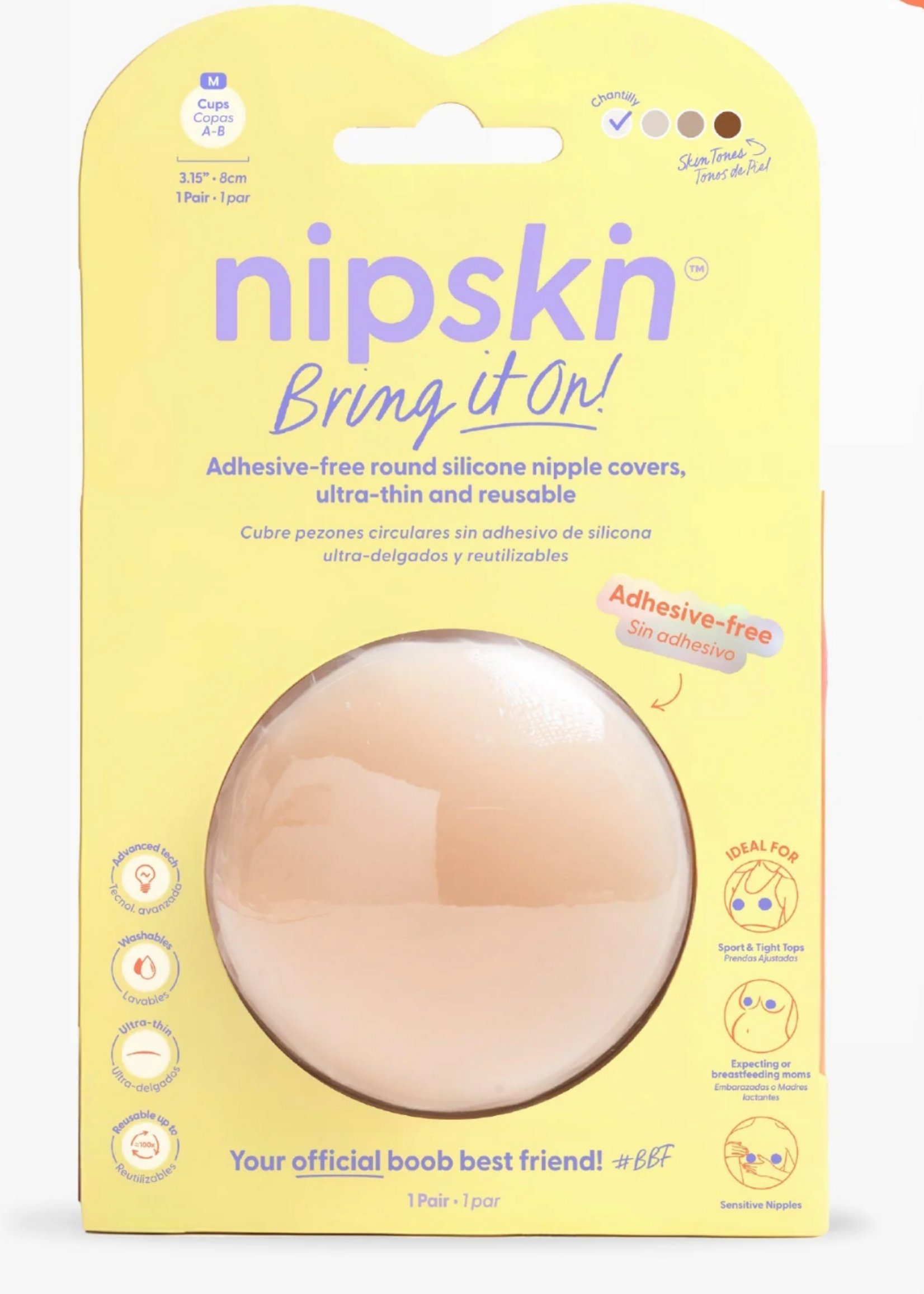 Nipskin Nipcover - Non Stick - Cover Bring it on-Vainilla (M)