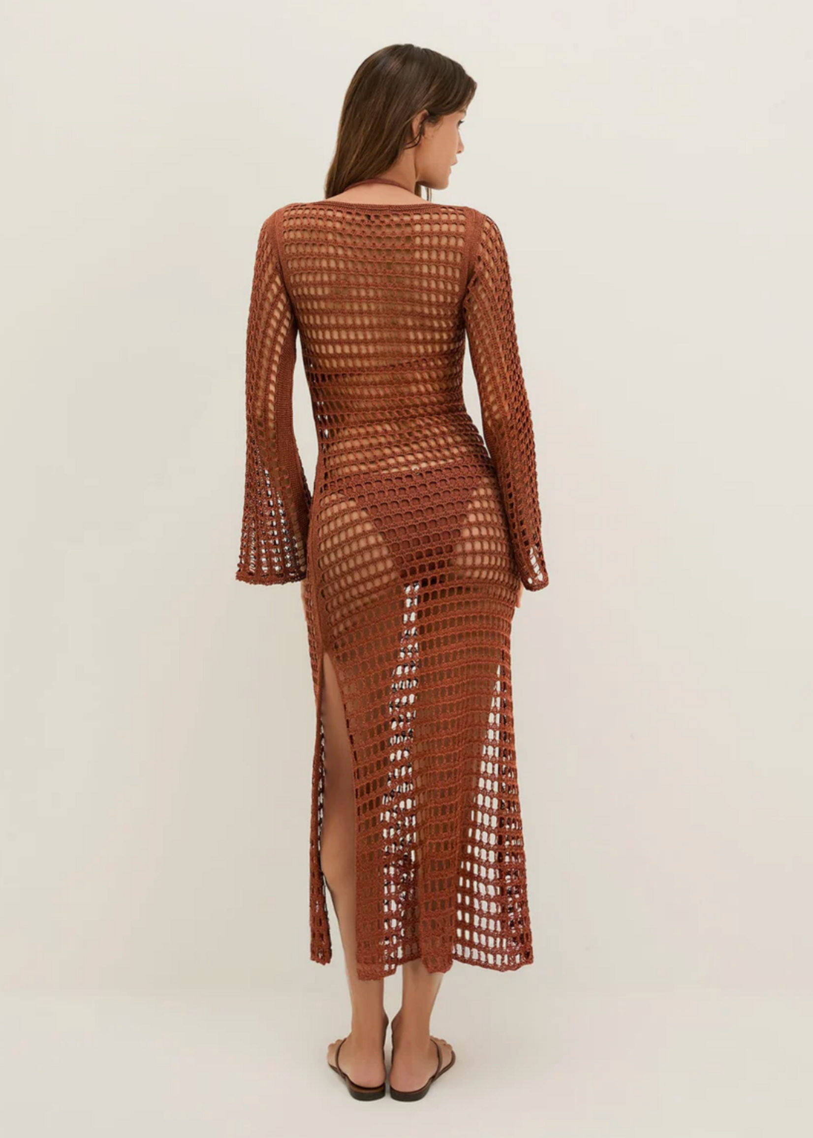 VIX Vix Belle Dress  Brown Cover Up