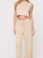 LSpace LSpace Route Pants & Top Oatmeal Set