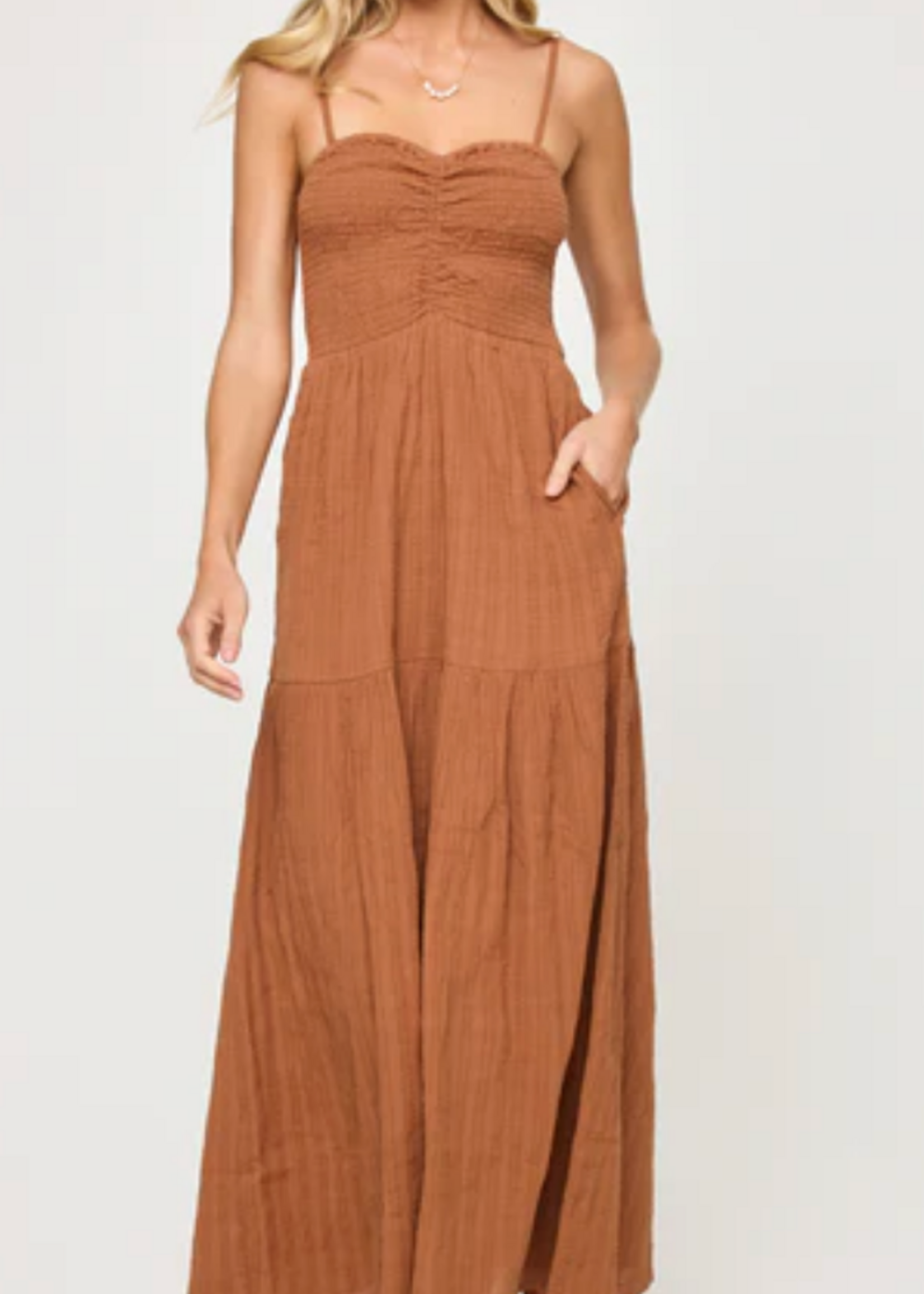 LSpace LSpace Mallorca Dress Brown Sugar
