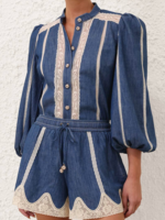 Zimmermann Zimmermann Denim Railway Blue Set