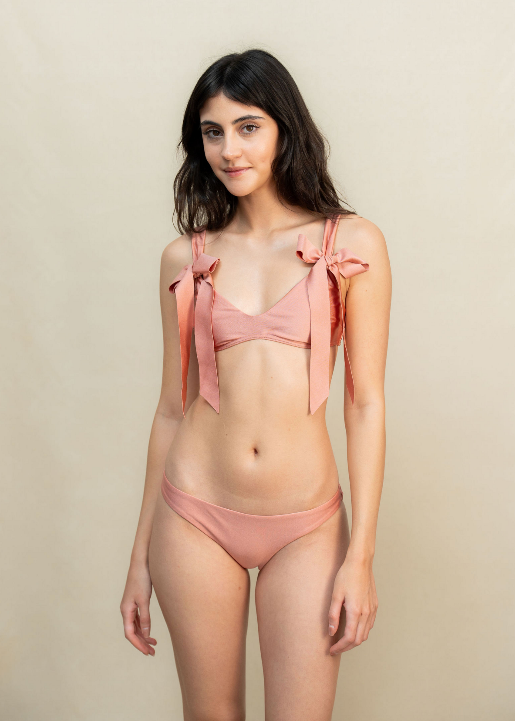 Zimmermann Zimmermann Patience Bow Tie Bikini Set Dusty Rose