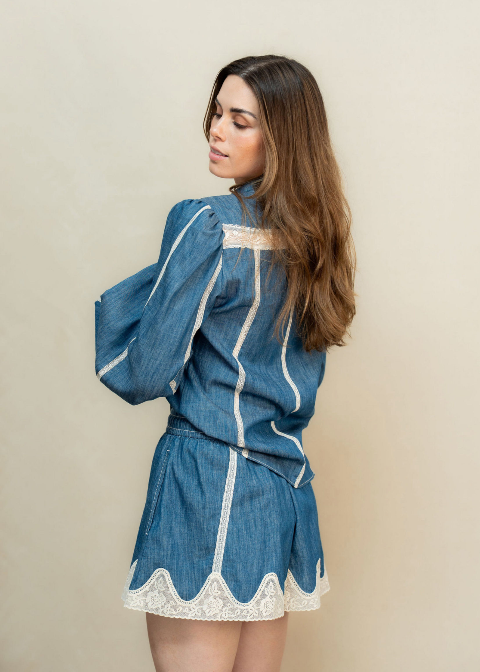 Zimmermann Zimmermann Denim Railway Blue Set