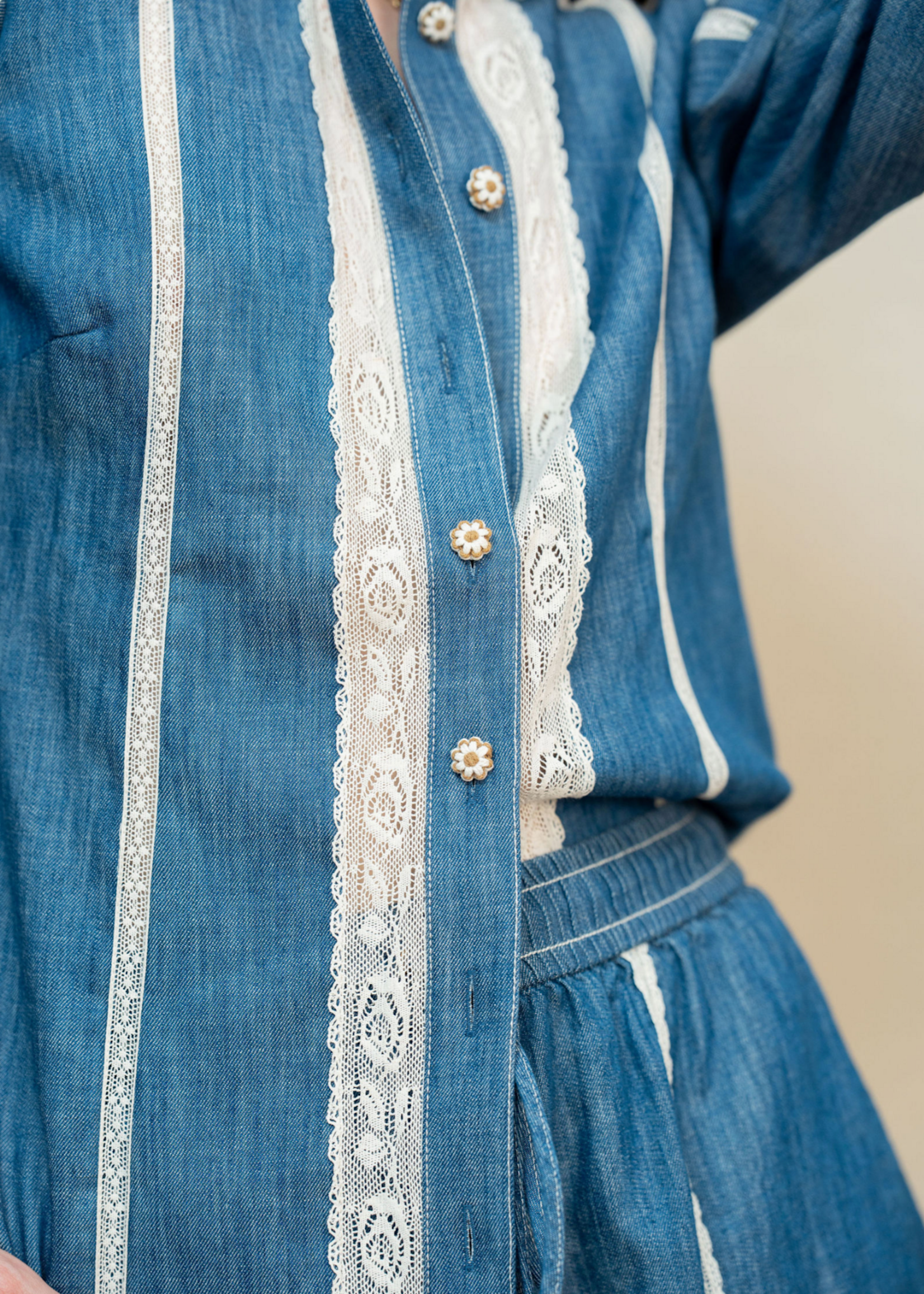 Zimmermann Zimmermann Denim Railway Blue Set