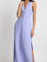 Onia Air Linen Maxi Dress Periwinkle