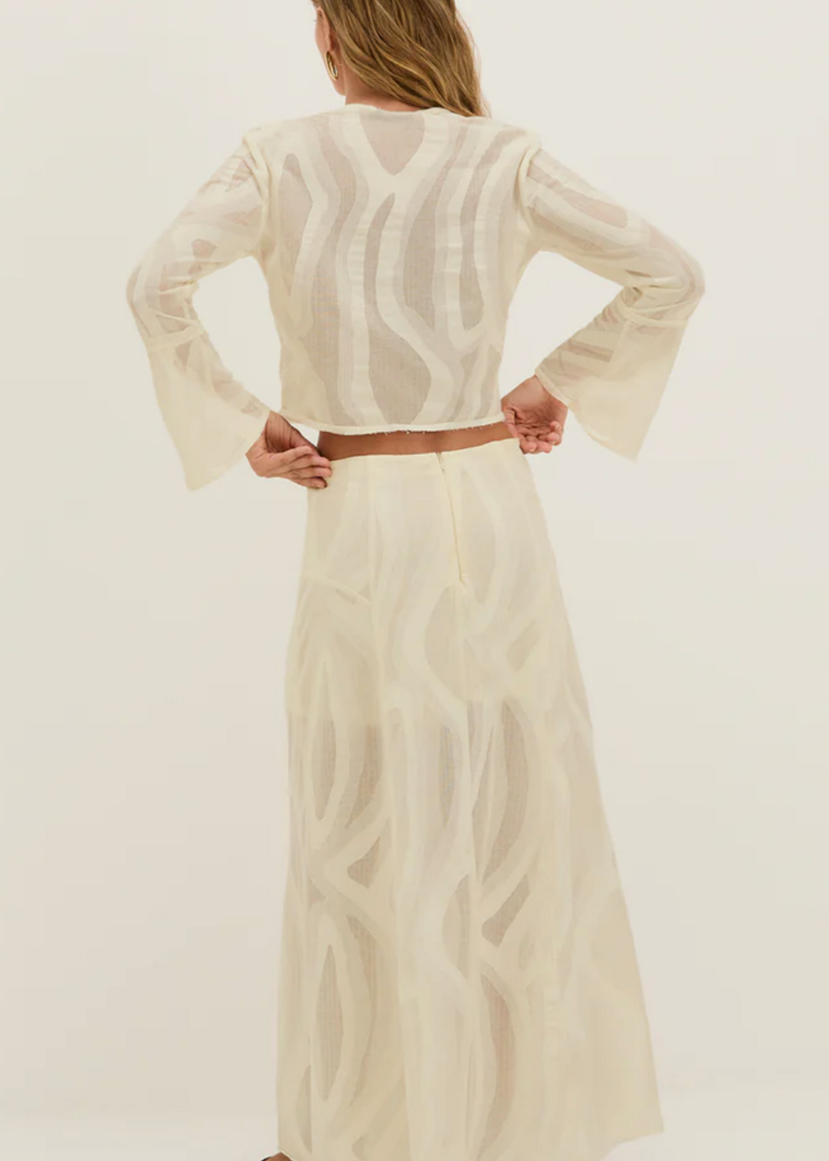 VIX Vix Avila Long Off White Set