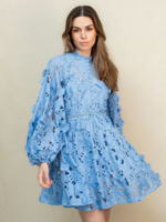 Zimmermann Zimmermann Patience Long Sleeve Mini Blue 1