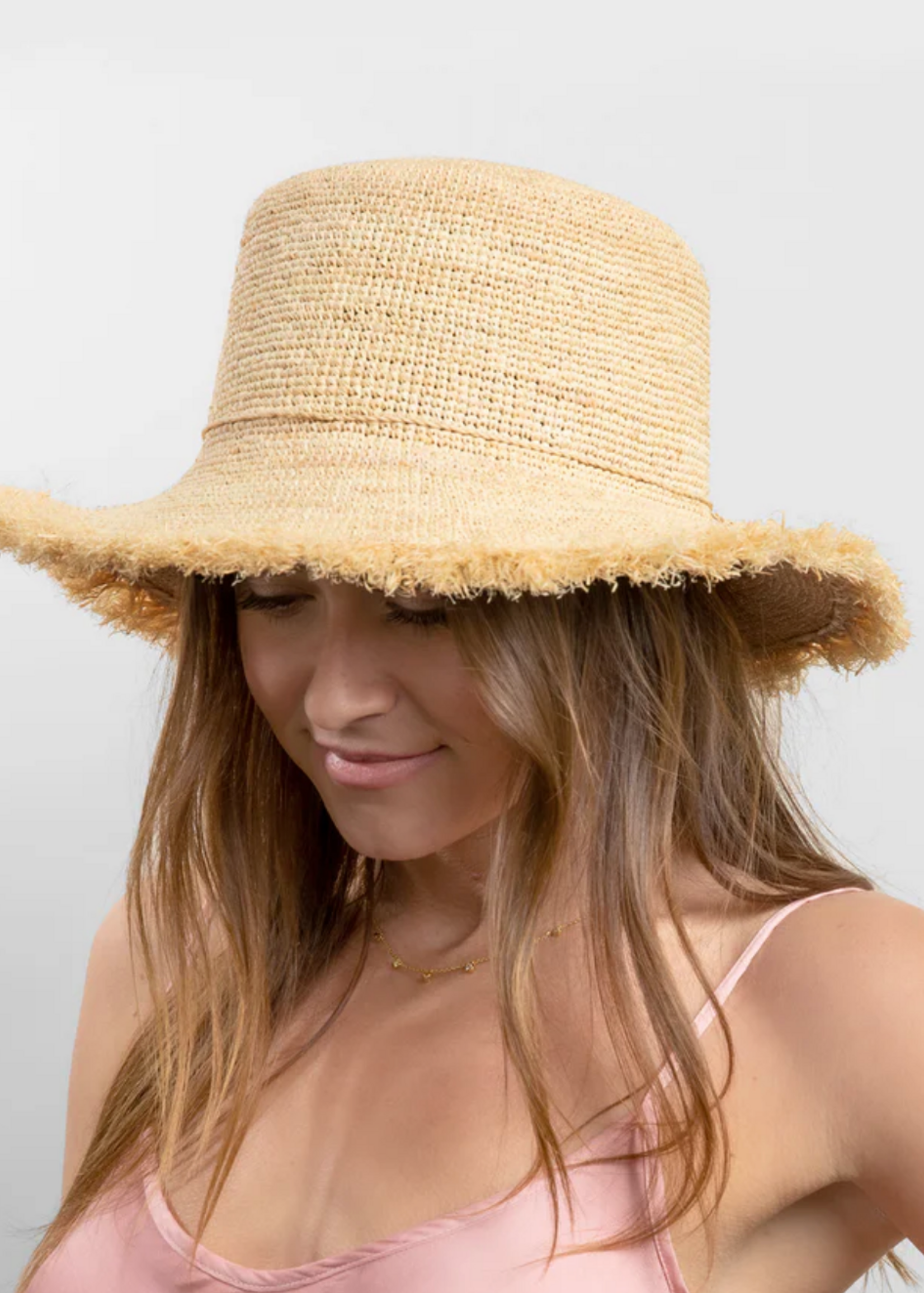Hat Attack Packable Raffia Natural